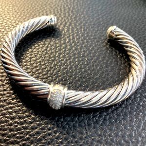David Yurman Center Station Bracelet Pave Diamonds